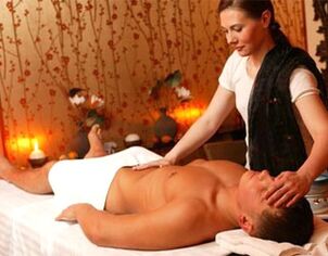 Massage mit Prostatitis